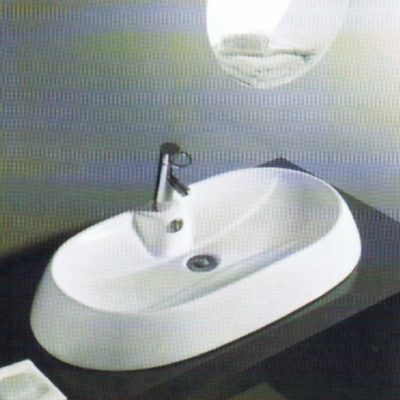 E T overcounter ceramic basin