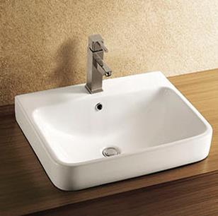LT semi recess ceramic basin