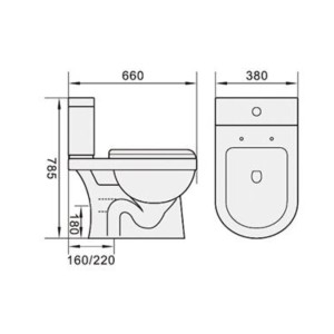 WC Close Coupled Water Closet Specifications