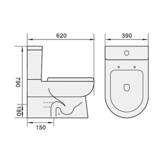 WC Close Coupled Water Closet Specifications