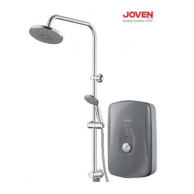 Joven SL Instant Water Heater with Rain Shower Black