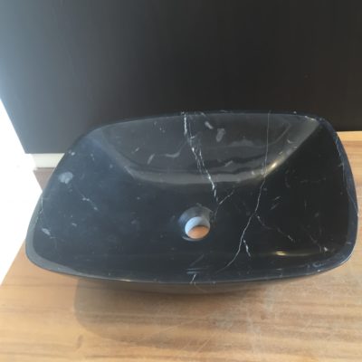 IVY marble basin black marquine