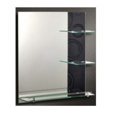 MR  BK Bathroom Mirror with Shelves