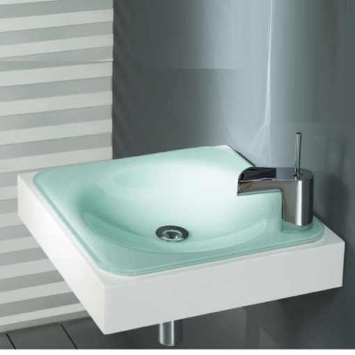 BCO Wall Mounted Resin and Glass Basin