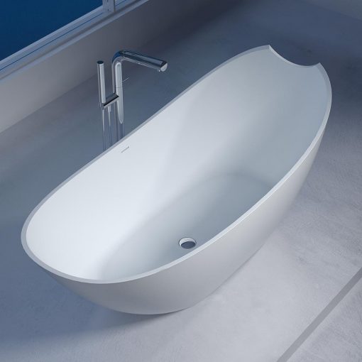 BTS-102 Cast Stone Standalone Bathroom Bath-Tub Top View