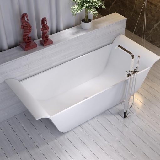 BTS-33 Free Standing Bathtub made of Cast Stone composite material