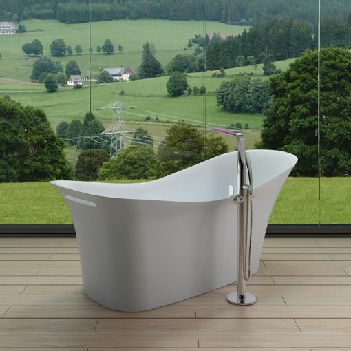 BTS-40 Standalone Bathtub made from Cast Stones (Front View)