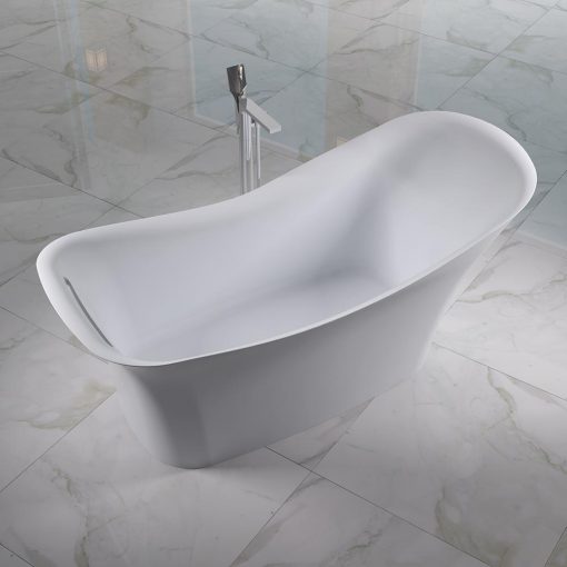 BTS-40 Standalone Bathtub made from Cast Stones (Top View)
