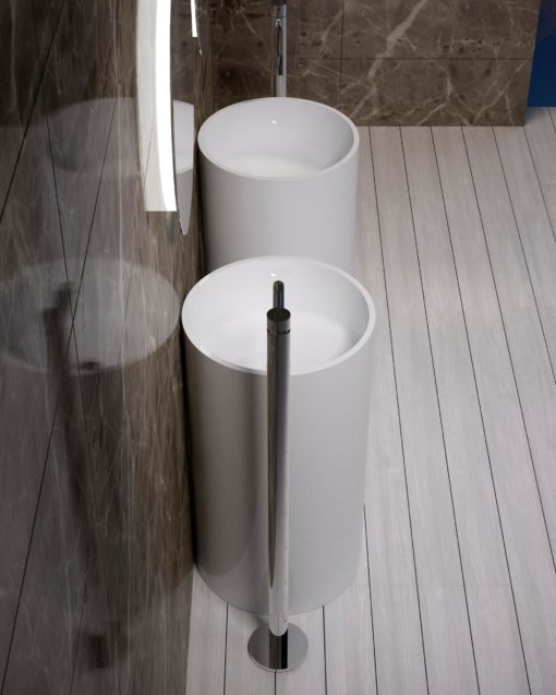 PW Freestanding Basin Side View