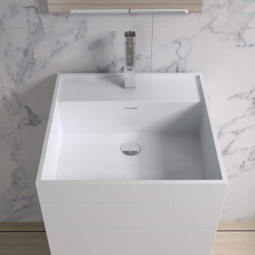 PW Freestanding Basin Top View