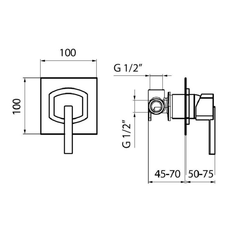 AZ880101ConcealedShowerMixer Bacera