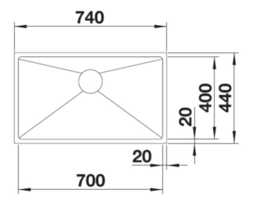 BLANCO Quatrus R IU Undermount Sink Specs