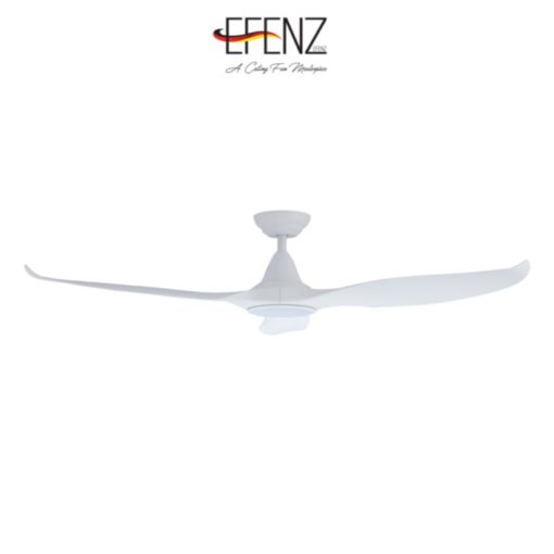 EFENZ Tiffany White Ceiling Fan WITH LIGHT