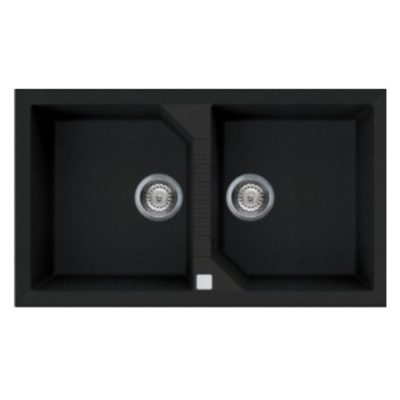 Rubine MEQ Granite Sink Pearl Black