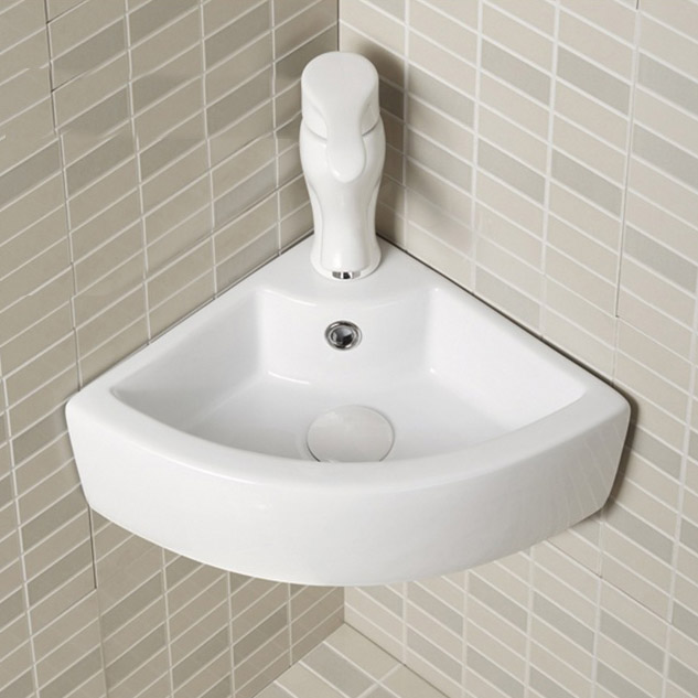 A154AWallMountedCornerBasin Bacera