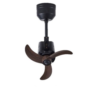 Bestar Dino 16" Designer Corner DC Fan (Black Base / Wood Blade)