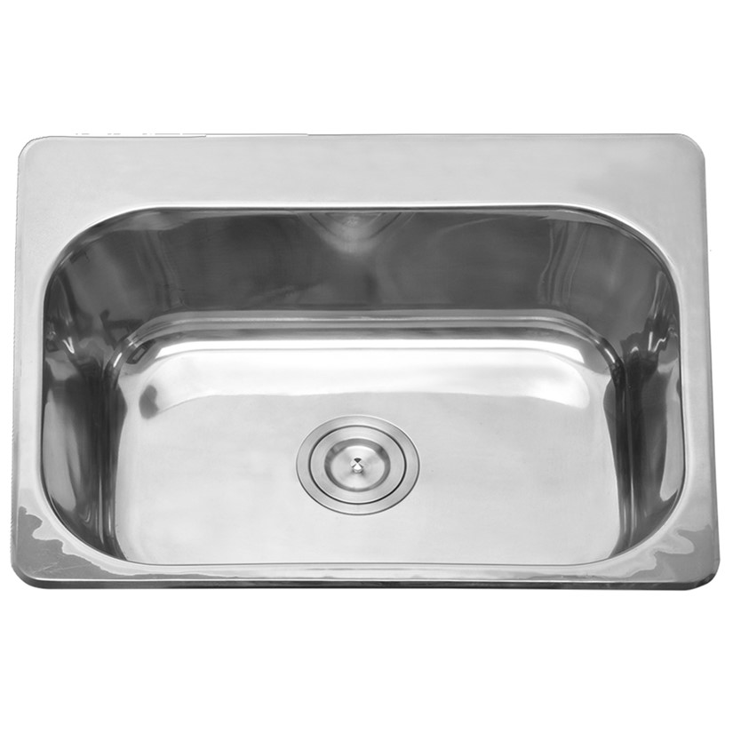 FSD22115TopMountSingleStainlessSteelKitchenSink Bacera