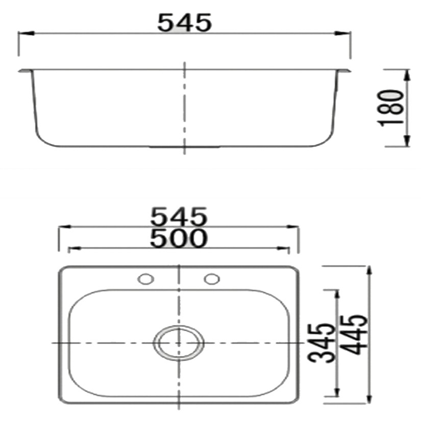 FSD22115TopMountSingleStainlessSteelKitchenSink Bacera