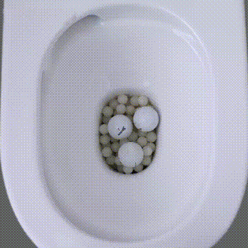 Minera WC10005 One Piece Toilet Bowls flush test 2