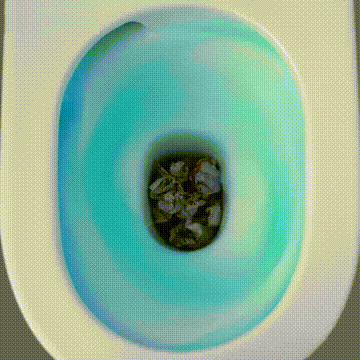 Minera WC10005 One Piece Toilet Bowls flush test 3