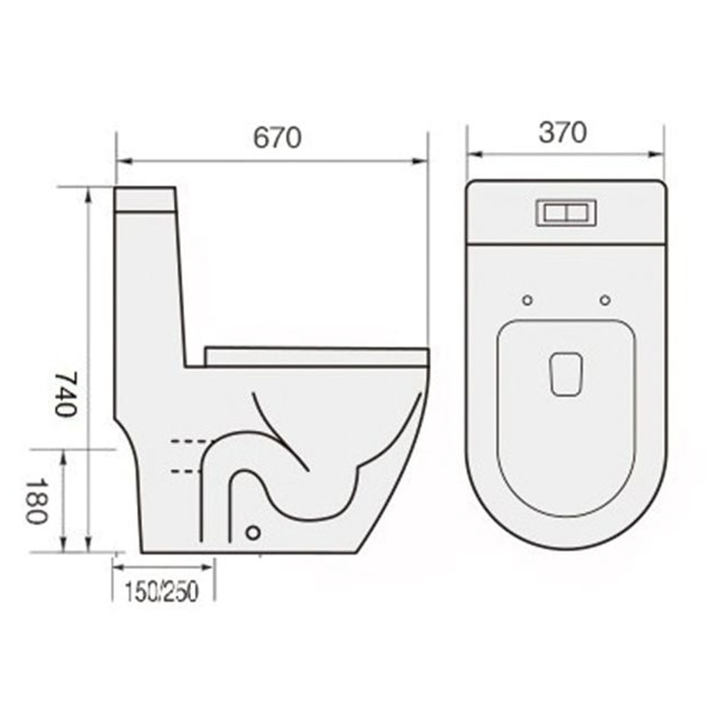 Tiara WC538 OnePieceWaterCloset Bacera