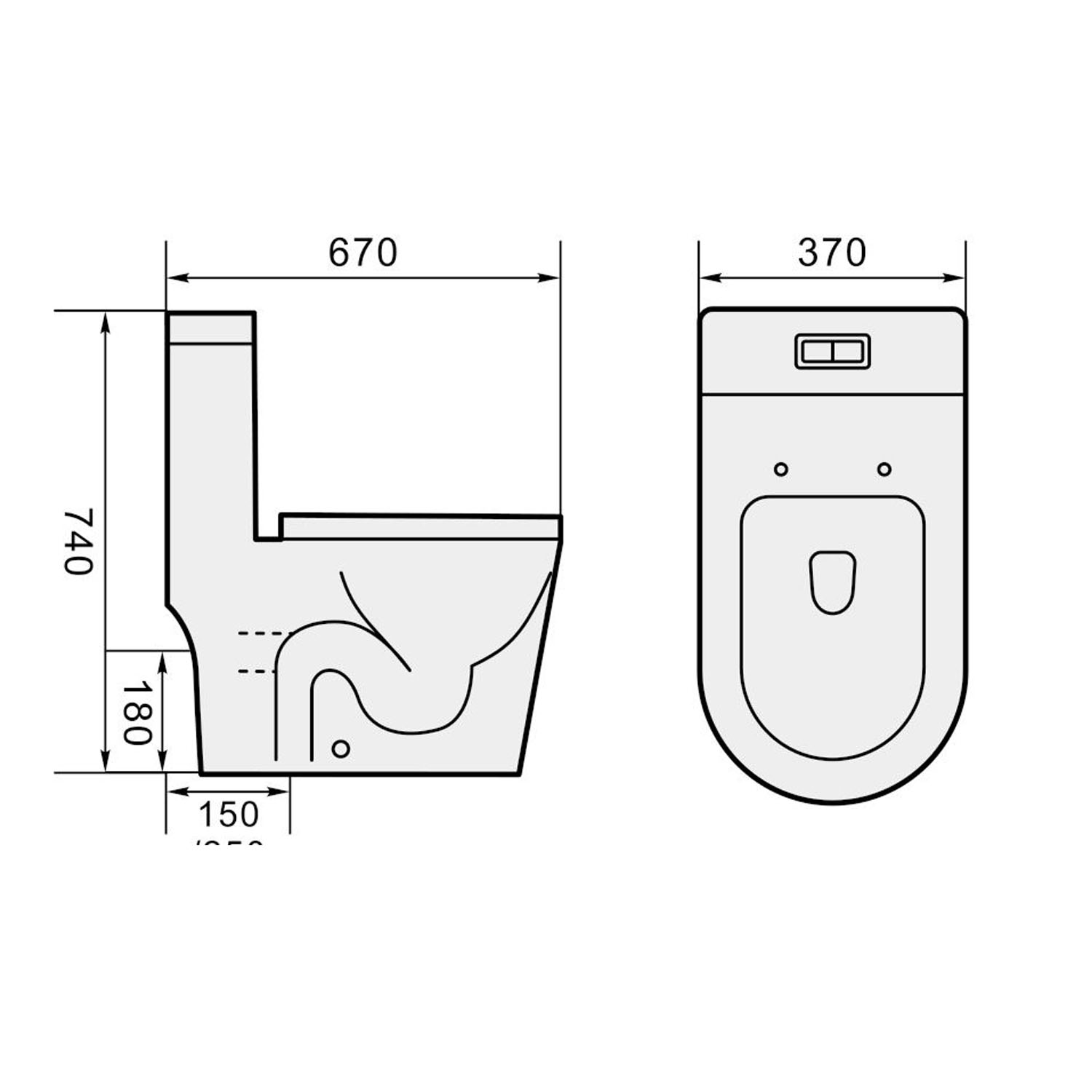 Magnum 935 One Piece Toilet With Turbo Tornado Flushing Bacera Magnum 935 One Piece Toilet With Turbo Tornado Flushing Bacera