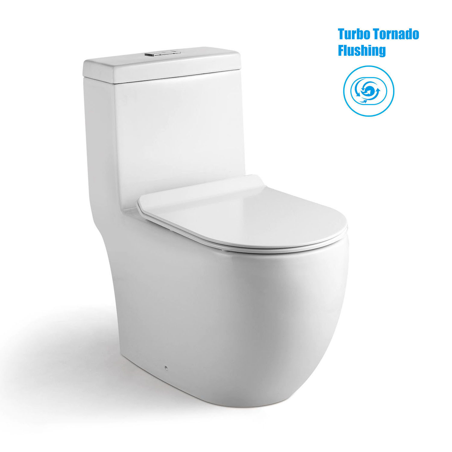Magnum 938 One-Piece Toilet with Turbo Tornado Flushing | Bacera