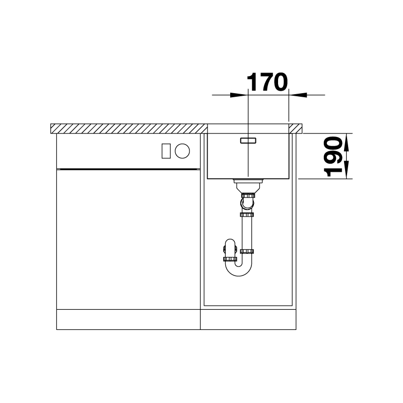 BLANCO Andano 340-U Undermount Sink - Image 4
