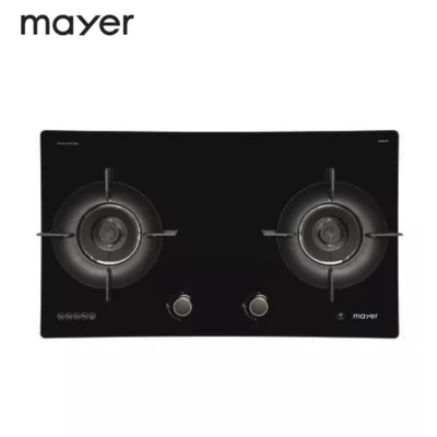 Mayer MMGH892HE 86cm 2 Burner Glass Gas Hob