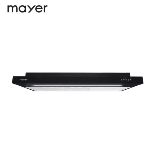 Mayer MMSI900LEDHS 90cm Semi-Integrated Slimline Cooker Hood Black Color