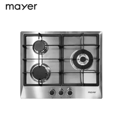 Mayer MMSS633 60cm 3 Burner Stainless Steel Gas Hob