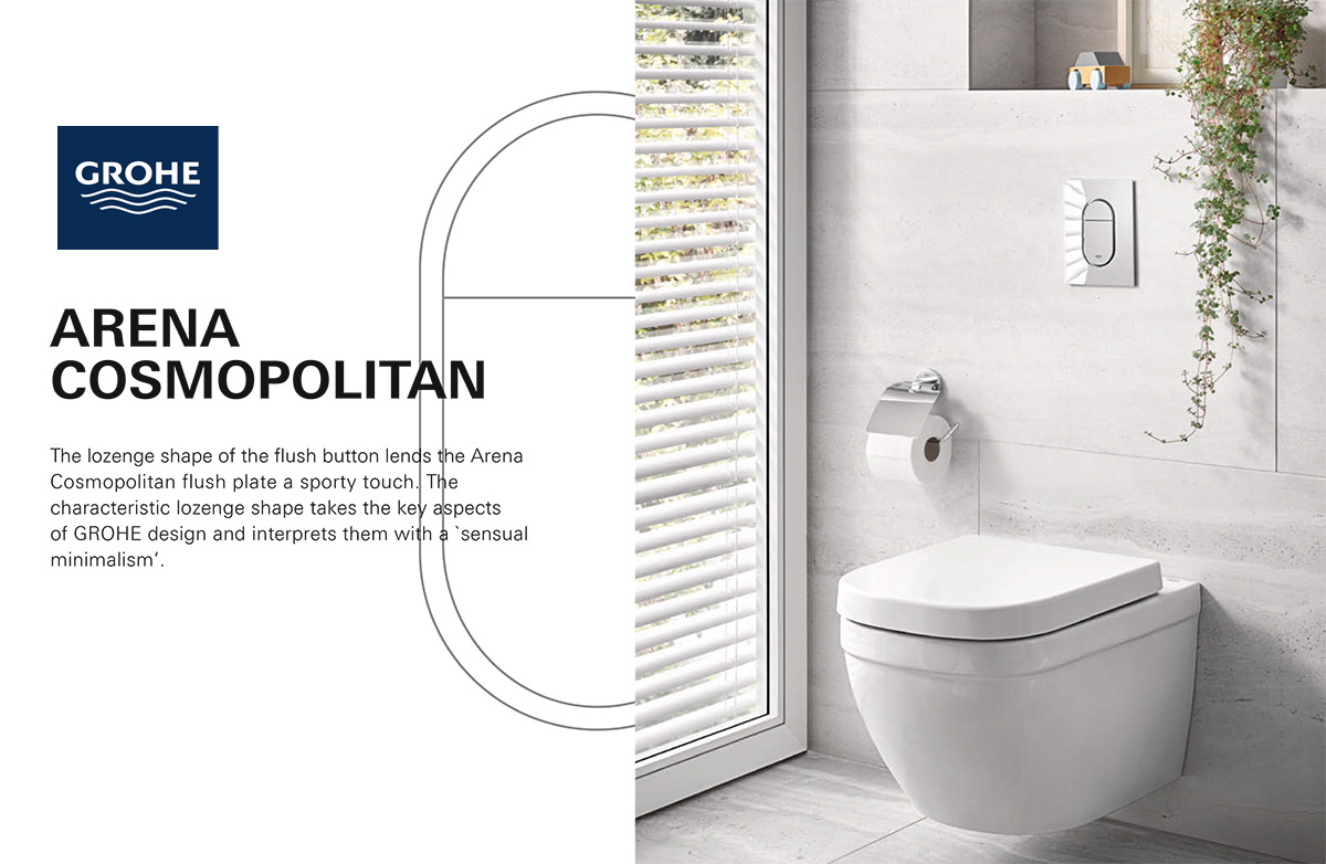 Grohe Arena Flush Plate Collection