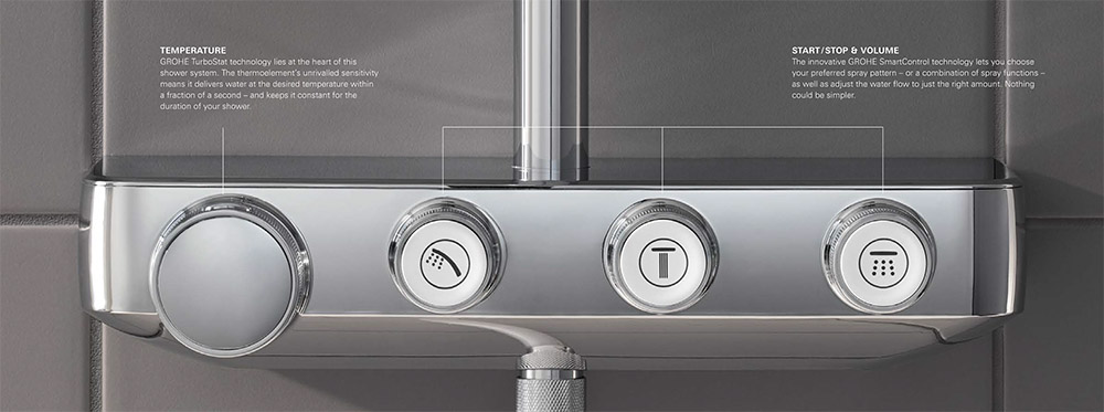 GROHE EUPHORIA SMARTCONTROL CONTROLS