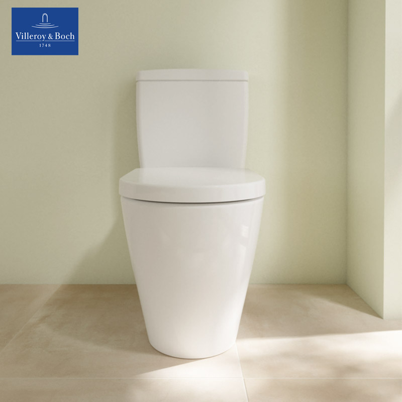 VILLEROY & BOCH Avento Close-coupled WC with Original Soft-close Seat Cover bg