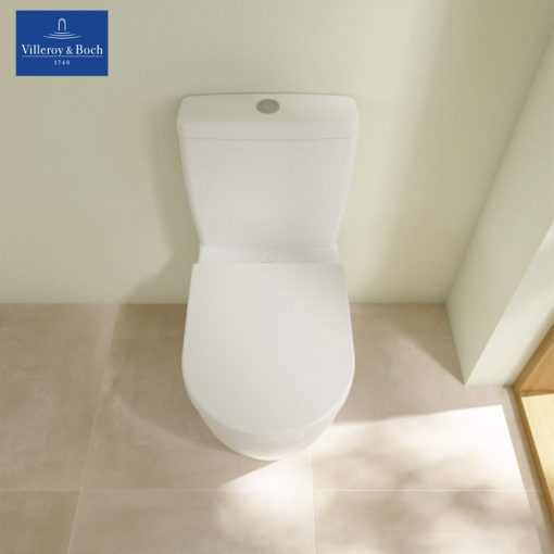 VILLEROY & BOCH Avento Close-coupled WC with Original Soft-close Seat Cover top view