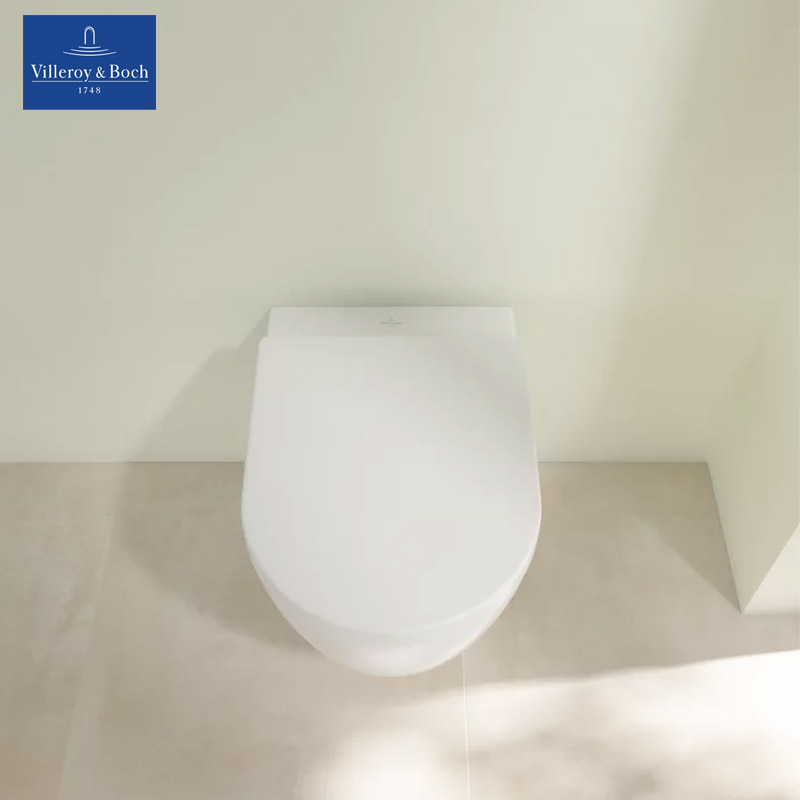 VILLEROY & BOCH - Avento - Wall Hung WC with Original Soft-close Seat Cover top view