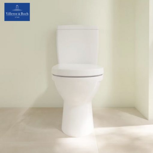 VILLEROY & BOCH - O.novo - Closed Couple WC with Original Soft-close Seat Cover front view