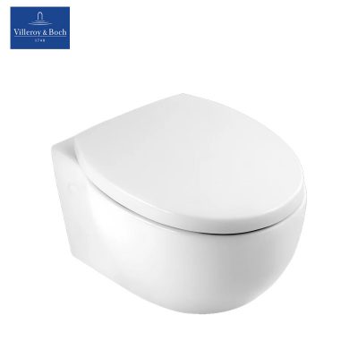 VILLEROY & BOCH - Tube - Wall Hung WC with Original Soft-close SLIM Seat Cover