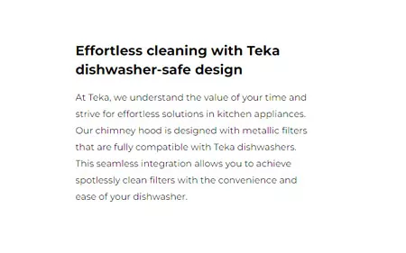 Teka DSI-90-AD Black 90cm Chimney Hood Feature