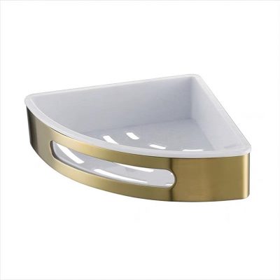 AD M8130TT-Brushed-Gold-Corner-Shampoo-Basket