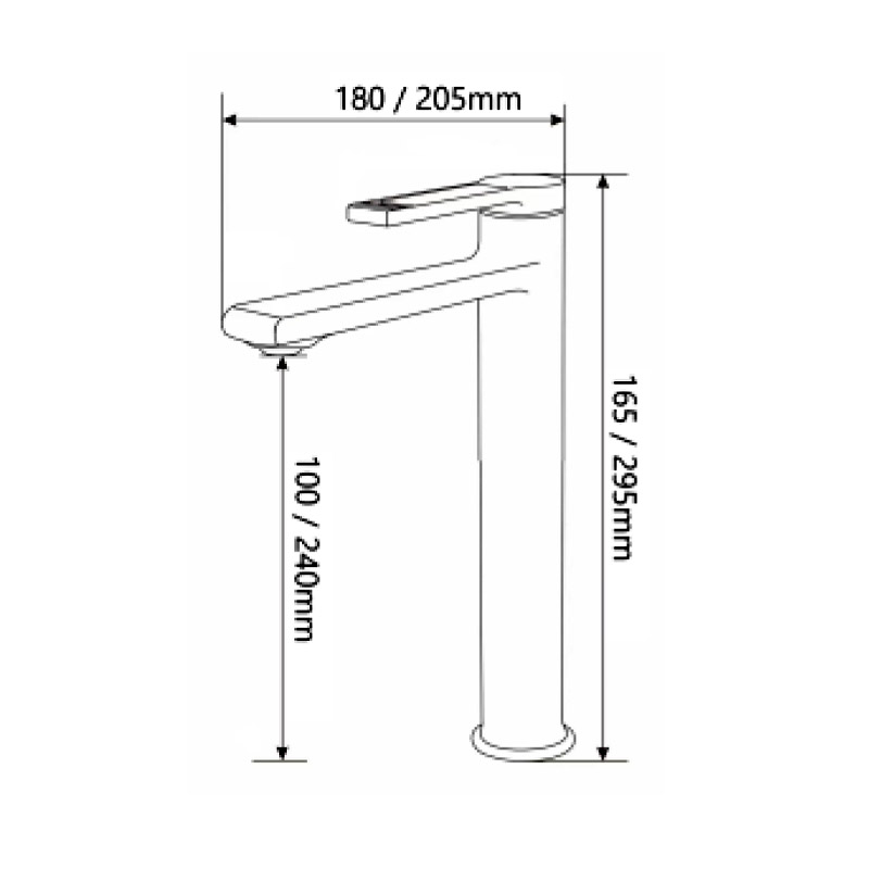Nobel N6662TMT Tall Basin Mixer (Matt) Bacera
