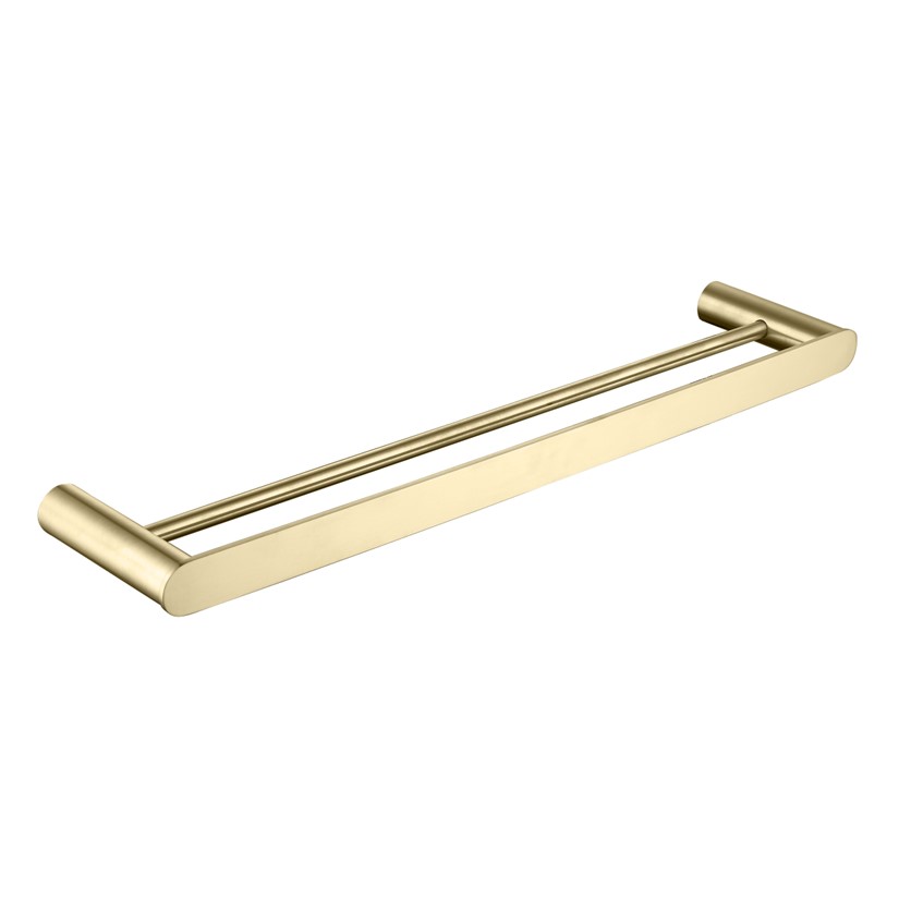 ADM9012TTBrushedGoldDoubleTowelbar Bacera