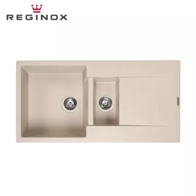 Reginox Amsterdam 15 Granite Sink (Caffe Silvery)