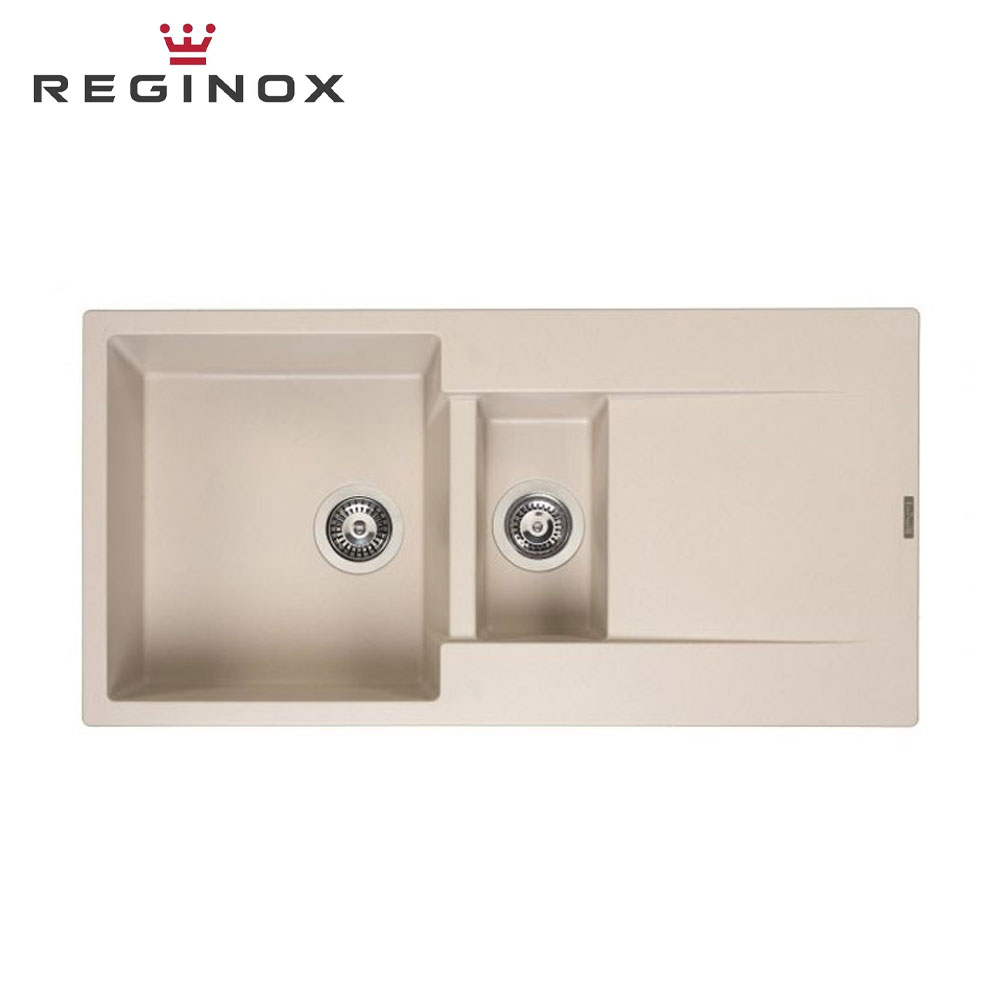 Reginox Amsterdam 15 Granite Sink (Caffe Silvery) | Bacera