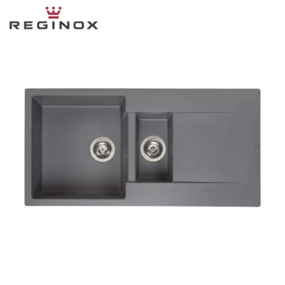 Reginox Amsterdam 15 Granite Sink (Grey Silvery)