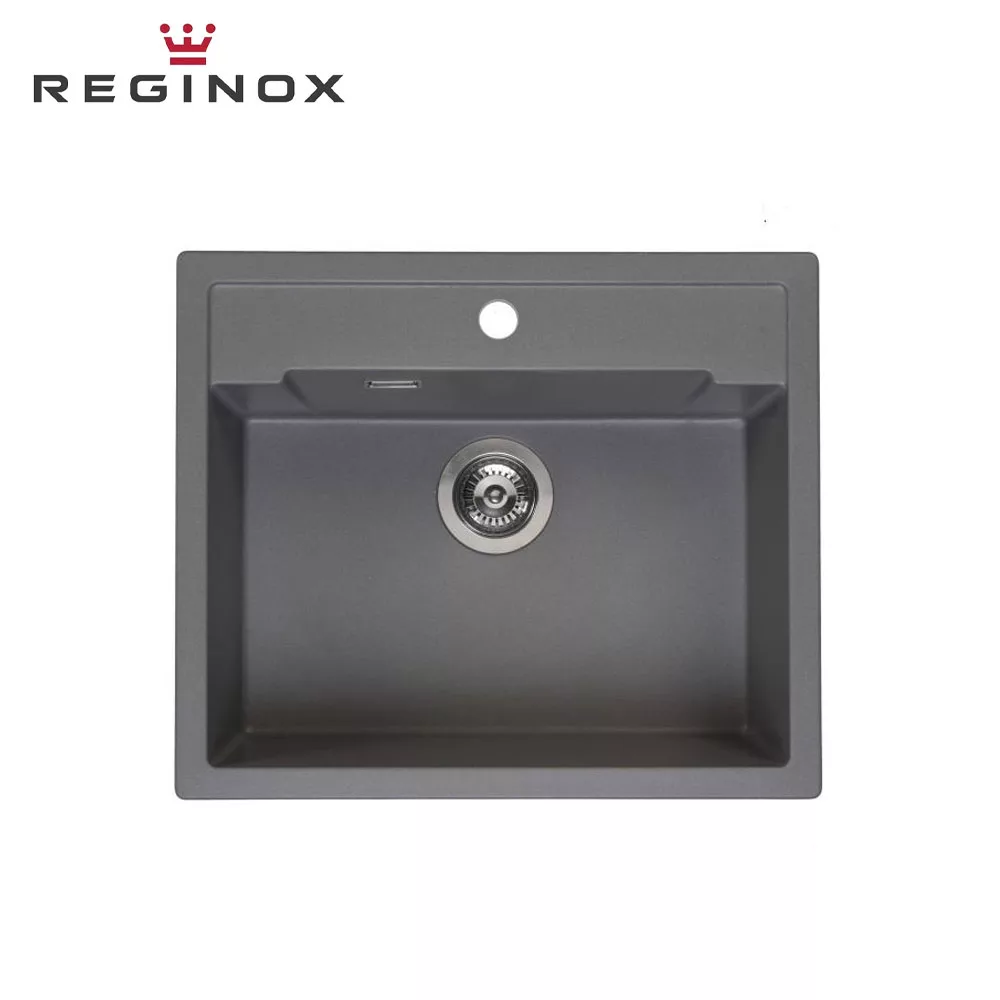 Reginox Amsterdam 54 Tapwing Granite Sink (Grey Silvery)