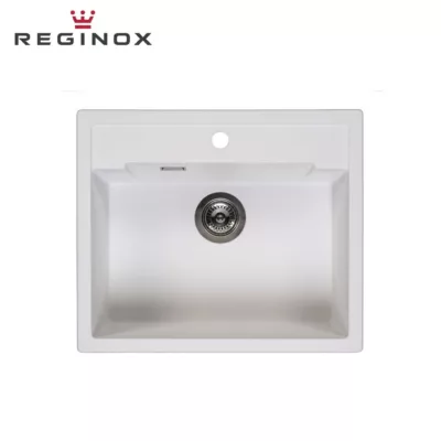 Reginox Amsterdam 54 Tapwing Granite Sink (Pure White)