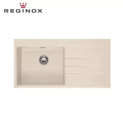 Reginox Breda 10-Left Granite Sink (Caffe Silvery)