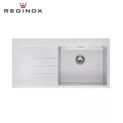 Reginox Breda 10-Right Granite Sink (Pure White)