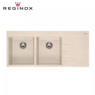 Reginox Breda 30-Left Granite Sink (Caffe Silvery)